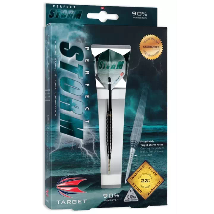 Target Darts Precision Perfect Storm P6 Black 90% Tungsten 23 grams